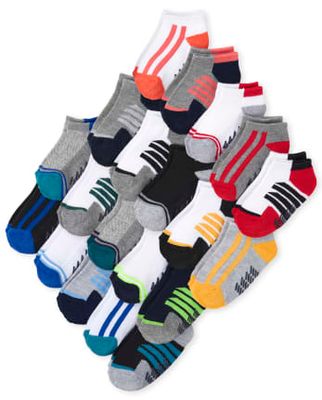 Toddler Boys Ankle Socks 20-Pack