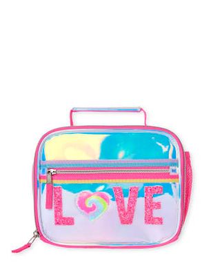 Girls Holographic Love Lunchbox - holographic