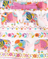 Lot de 3 shorts à volants éléphant bébé fille