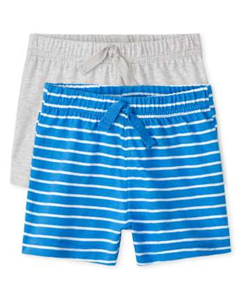 Baby Boys Striped Shorts 2-Pack