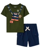 Ensemble cargo 2 pièces Explorer pour tout-petits garçons