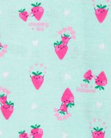 Baby And Toddler Girls Koala Strawberry Snug Fit Cotton One Piece Pajamas 2-Pack