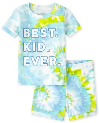 Baby And Toddler Boys Matching Family Tie Dye Snug Fit Cotton Pajamas