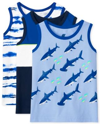 Toddler Boys Shark Tank Top 3-Pack - multi clr
