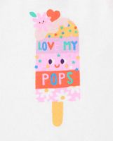 Baby And Toddler Girls Glow Love Popsicle Snug Fit Cotton Pajamas 2-Pack