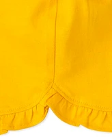 Lot de 3 shorts à volants fleuris pour bébé fille