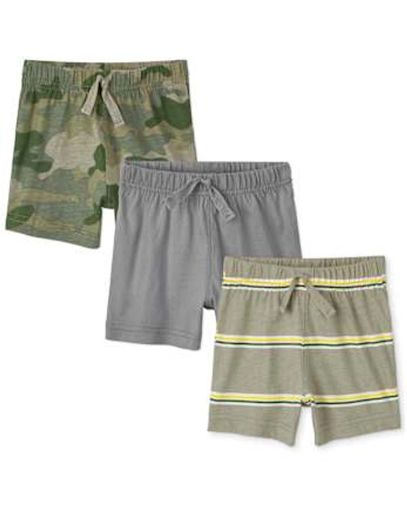 Baby Boys Camo Shorts 3-Pack