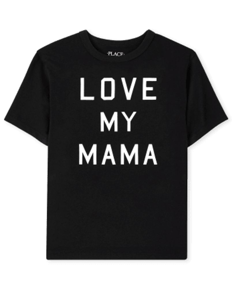 Unisex Kids Matching Family Love My Mama Graphic Tee