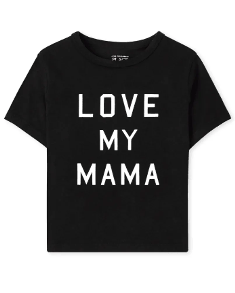 Unisex Baby And Toddler Matching Family Love My Mama Graphic Tee