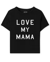 Unisex Baby And Toddler Matching Family Love My Mama Graphic Tee