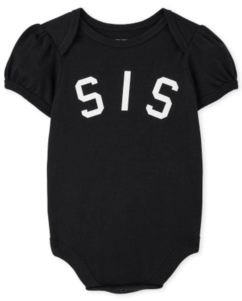 Baby Girls Matching Family Sis Graphic Bodysuit