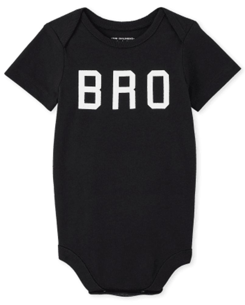 Baby Boys Matching Family Bro Graphic Bodysuit