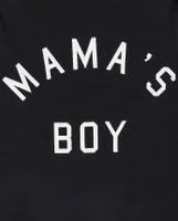Baby Boys Matching Family Mama's Boy Graphic Bodysuit