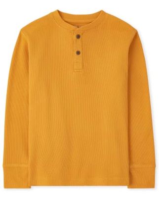 Boys Thermal Henley Top