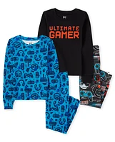 Boys Gamer Snug Fit Cotton Pajamas 2-Pack