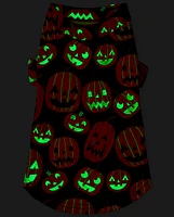 Dog Matching Family Glow Pumpkin Patch Cotton Pajamas