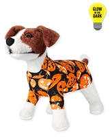 Dog Matching Family Glow Pumpkin Patch Cotton Pajamas