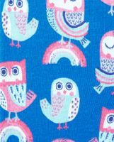 Baby And Toddler Girls Owl Snug Fit Cotton Pajamas