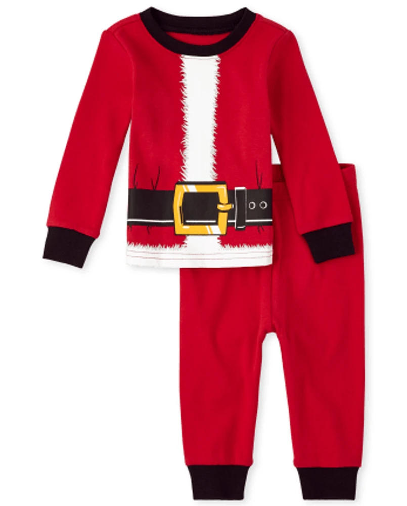 Unisex Baby And Toddler Matching Family Santa Snug Fit Cotton Pajamas