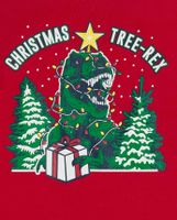 Adult Matching Family Christmas Tree-Rex Cotton Pajamas