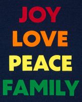 Kids Matching Family Peace Love Joy Snug Fit Cotton Pajamas