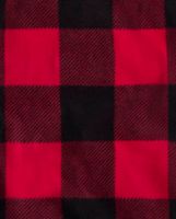Unisex Adult Matching Family O Christmas Tree 2022 Plaid Cotton And Fleece Pajamas - ruby