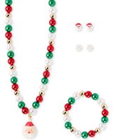 Girls Christmas Santa 4-Piece Jewelry Set