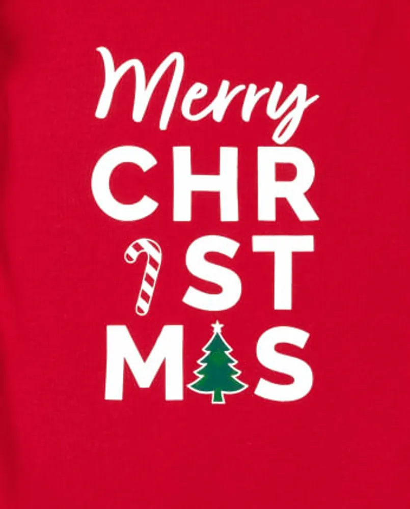 Kids Matching Family Merry Christmas Candy Cotton And Fleece Pajamas