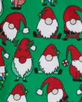 Adult Matching Family Christmas Gnomies Cotton And Fleece Pajamas