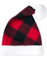 Unisex Baby And Toddler Matching Family Plaid Santa Hat