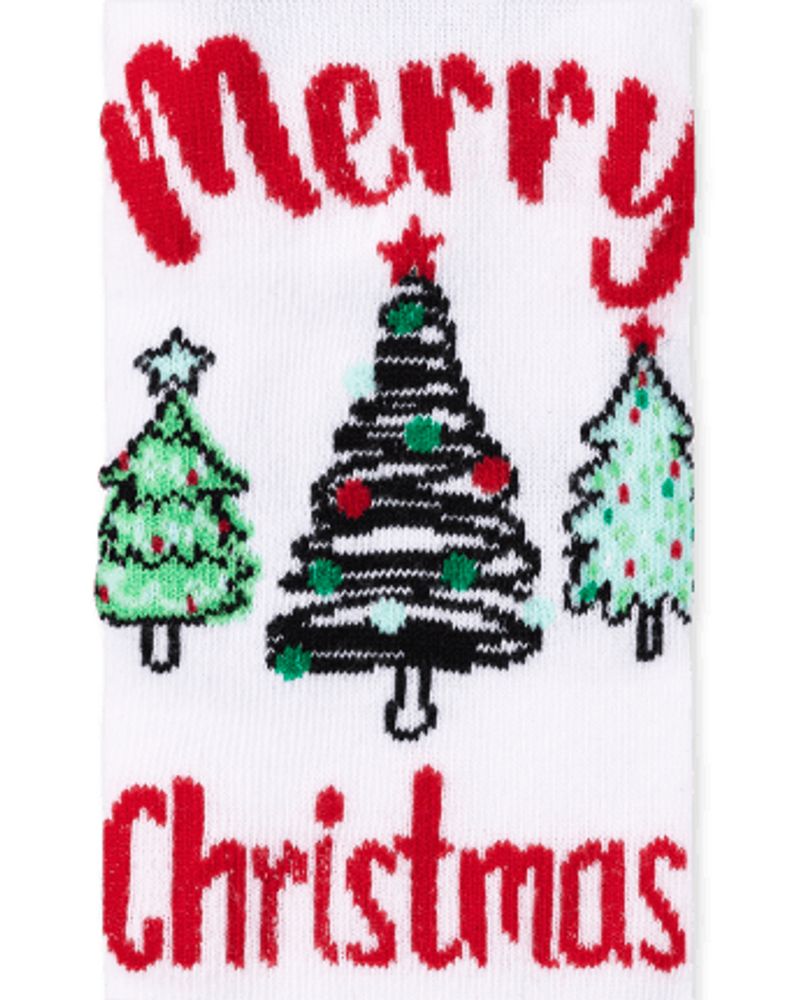 Adult Matching Family Santa Crew Socks 3-Pack