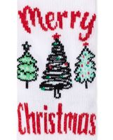 Toddler Matching Family Santa Crew Socks 3-Pack