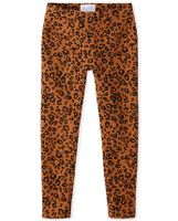 Girls Glitter Leopard Perfect Ponte Leggings