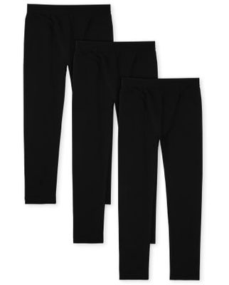 Girls Fleece Lined Leggings 3-Pack