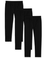 Girls Fleece Lined Leggings 3-Pack