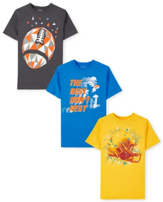 Boys Sports Graphic Tee 3-Pack