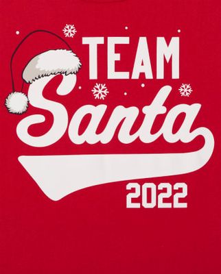 Unisex Kids Matching Family Team Santa Graphic Tee