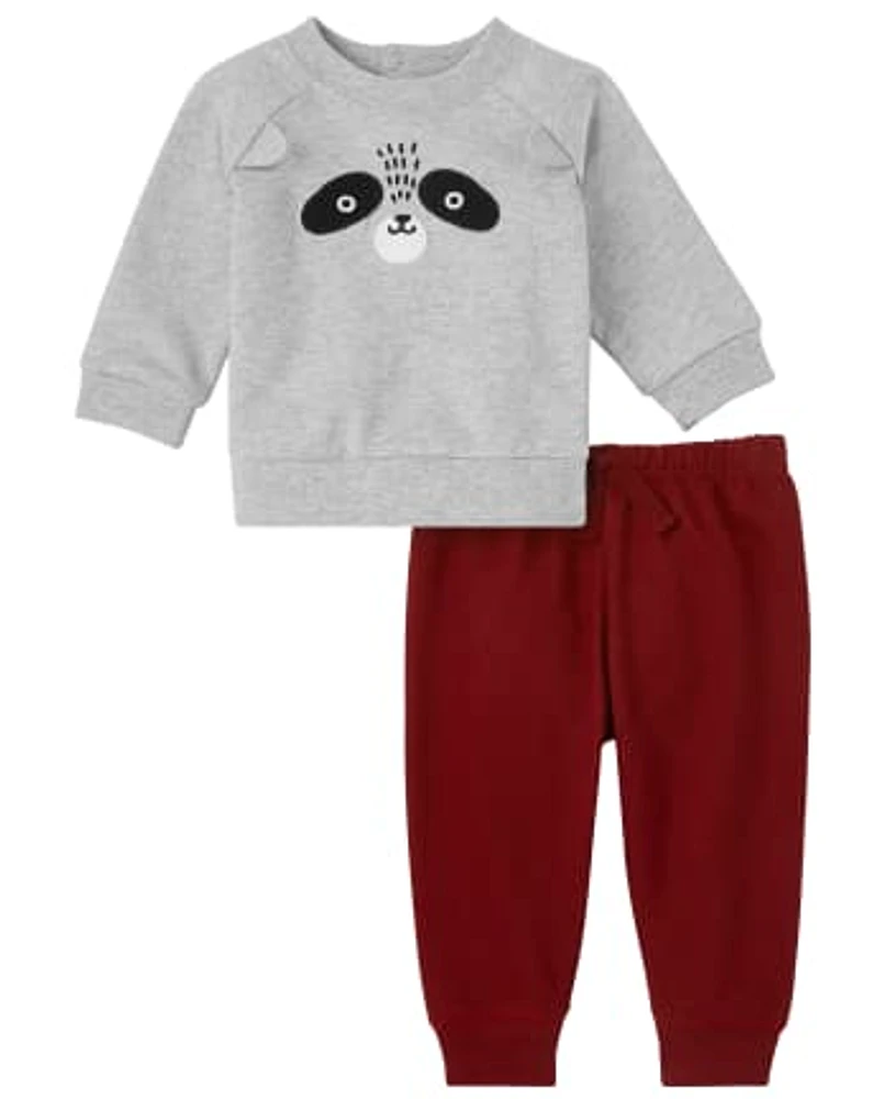 Baby Boys Raccoon 2-Piece Playwear Set