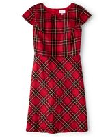 Womens Matching Family Plaid Dress