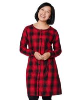 Womens Matching Family Plaid Shirt Dress