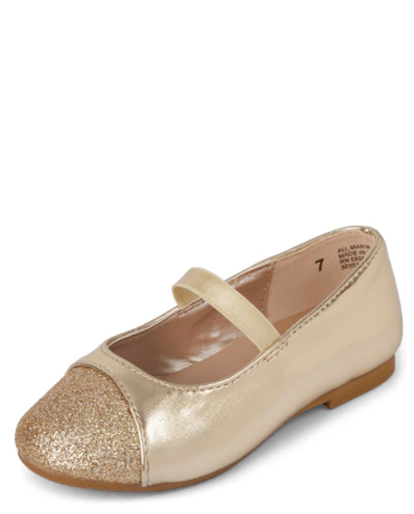 Toddler Girls Glitter Ballet Flats