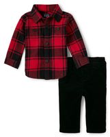 Baby Boys Matching Family Buffalo Plaid Flannel 2-Piece Set