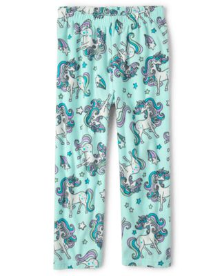 Girls Unicorn Fleece Pajama Pants