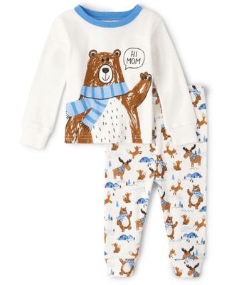 Baby And Toddler Boys Bear Snug Fit Cotton Pajamas