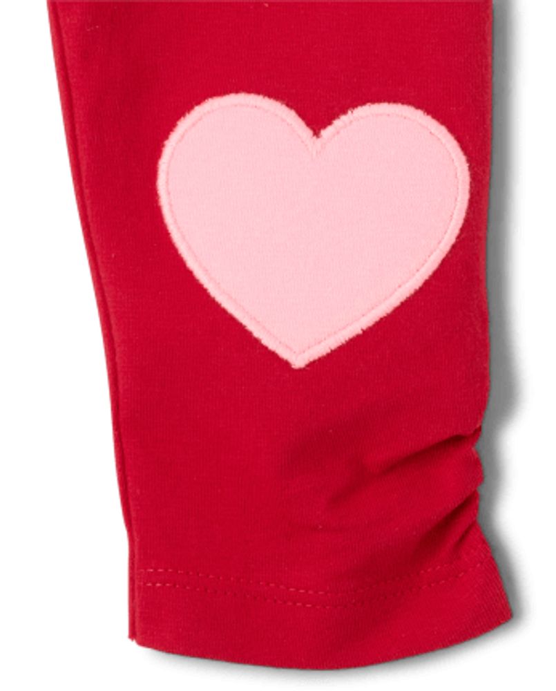 Baby Girls Heart Leggings 2-Pack