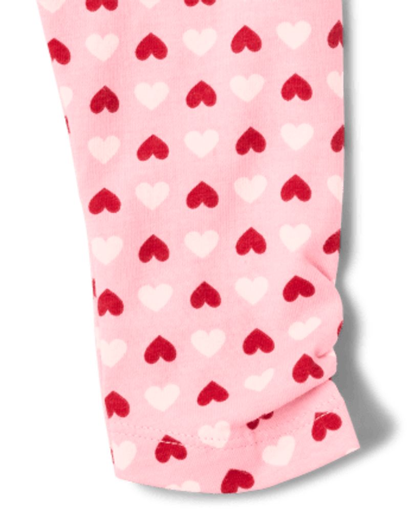 Baby Girls Heart Leggings 2-Pack