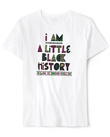 T-shirt graphique d'histoire noir assorti pour adulte unisexe