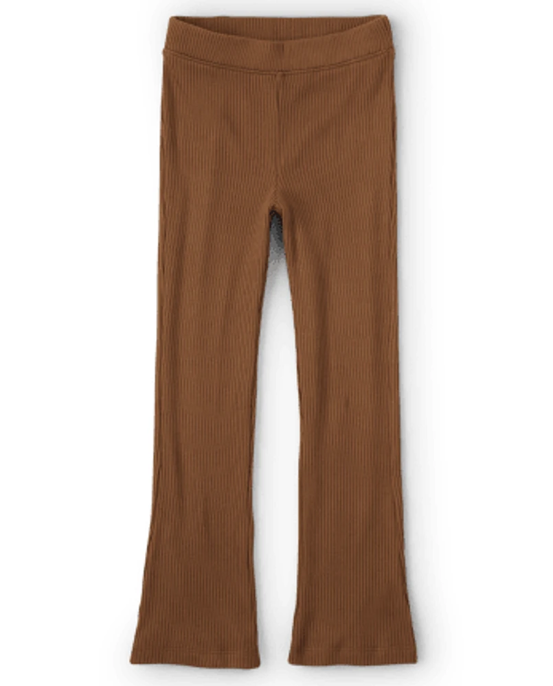 Pantalon évasé côtelé pour fille