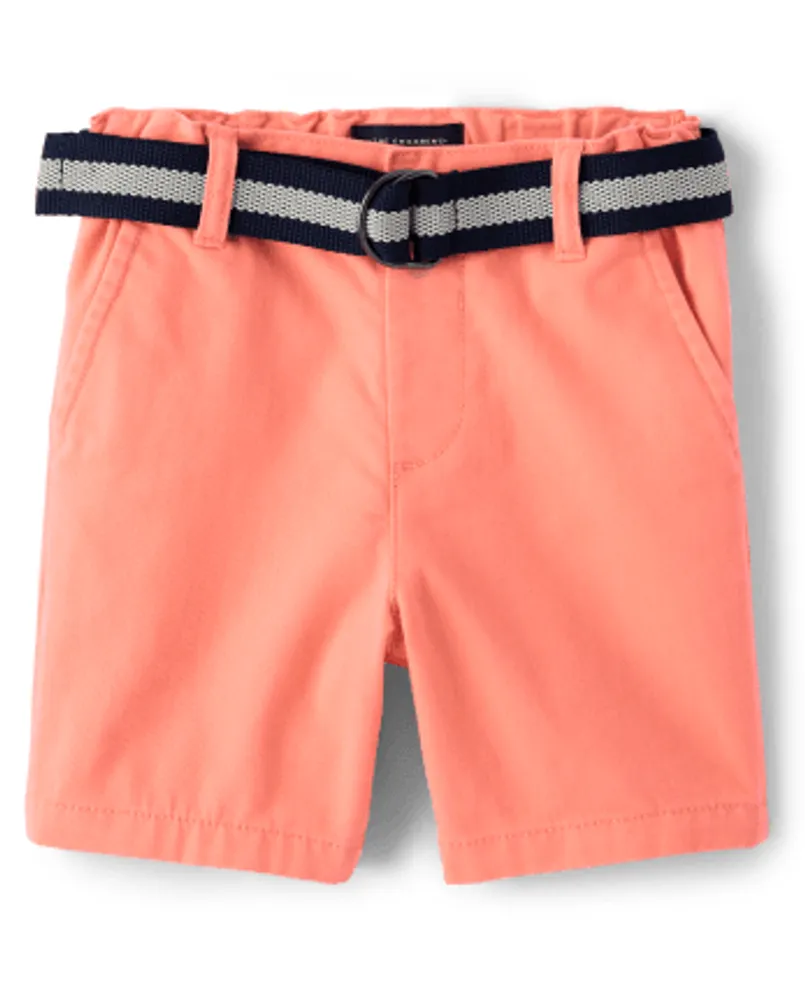 Baby And Toddler Boys Belted Chino Shorts