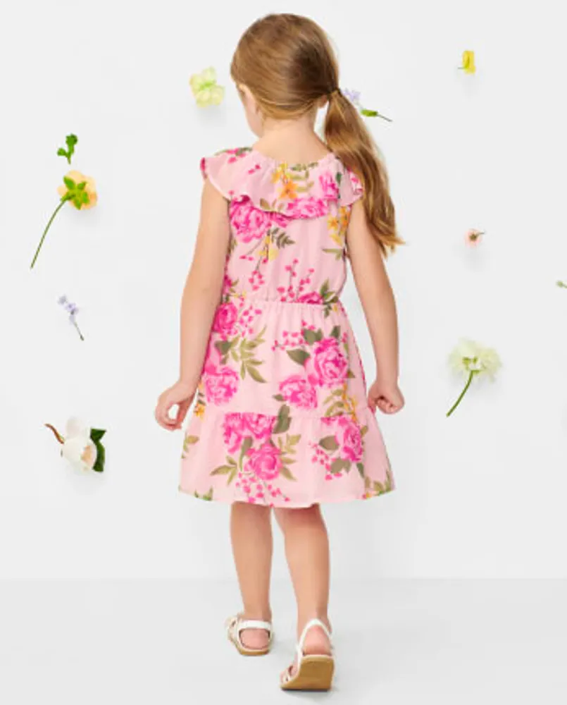 Baby And Toddler Girls Mommy Me Floral Tiered Dress